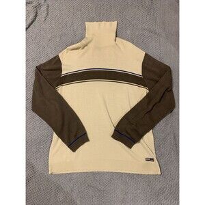 DIESEL Men’s Sweater XL Turtle Neck Striped